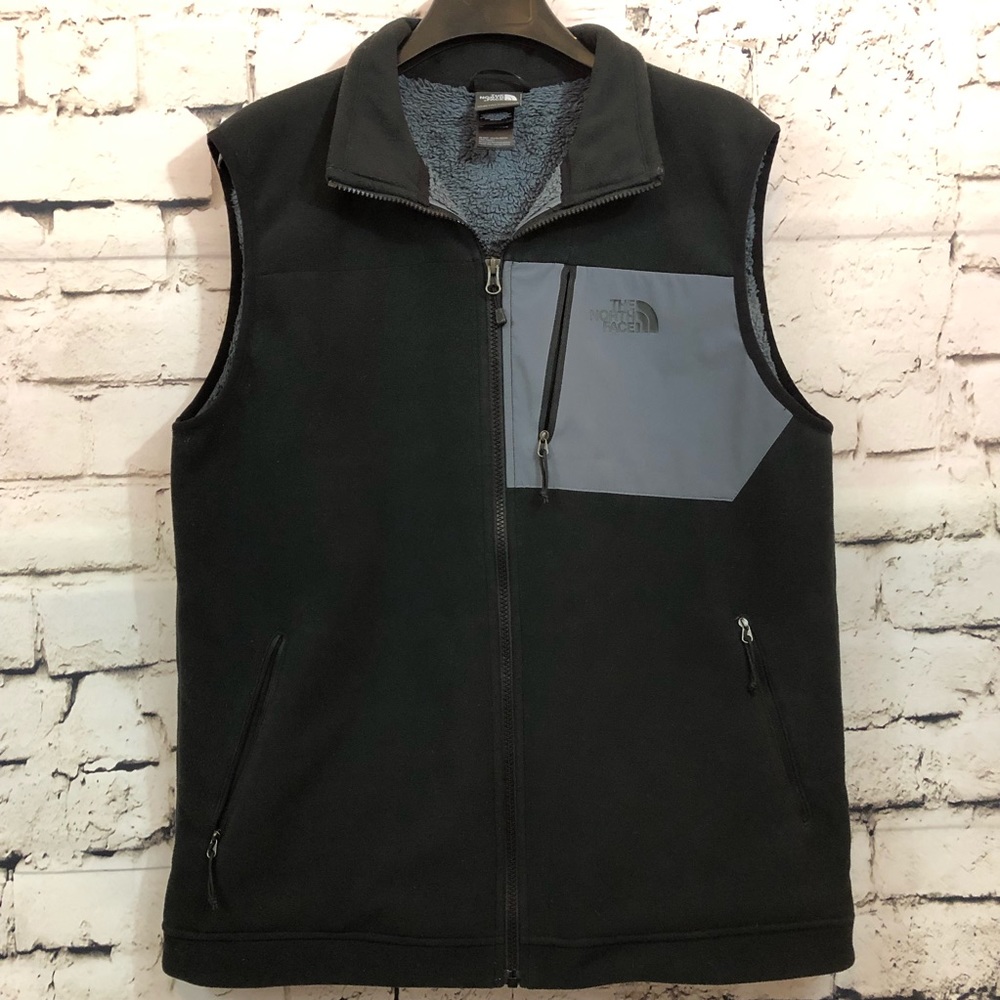 North Face Full Zip Fleece Vest Size Large
